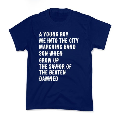 When I Was a Young Boy (1 of 2 pair) Kid's Tee