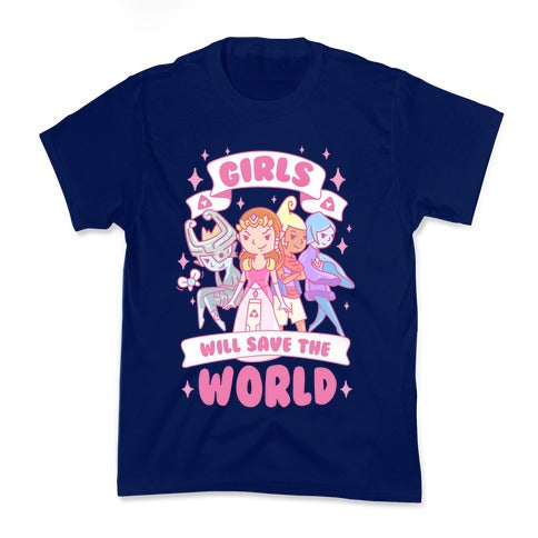 Zelda Girls Will Save The World Parody Kid's Tee