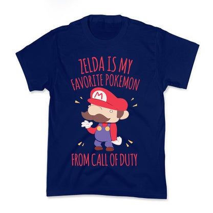 Zelda Is My Favorite Pokemon Kid's Tee