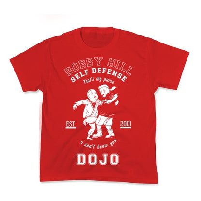 Bobby Hill Self Defense Dojo Kid's Tee