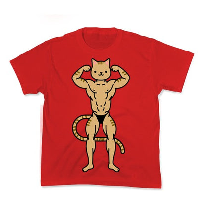 Buff Cat Orange Tabby Kid's Tee