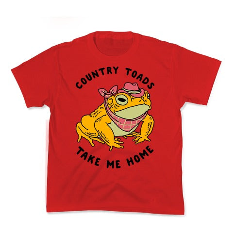 Country Toads Take Me Home Kid's Tee