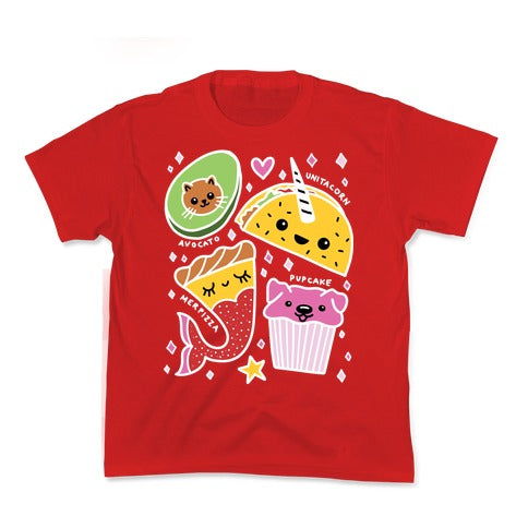 Cute Food Mashups Kid's Tee