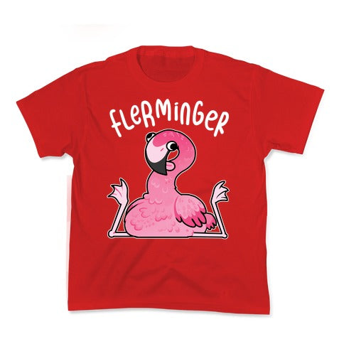 Derpy Flamingo Flerminger Kid's Tee