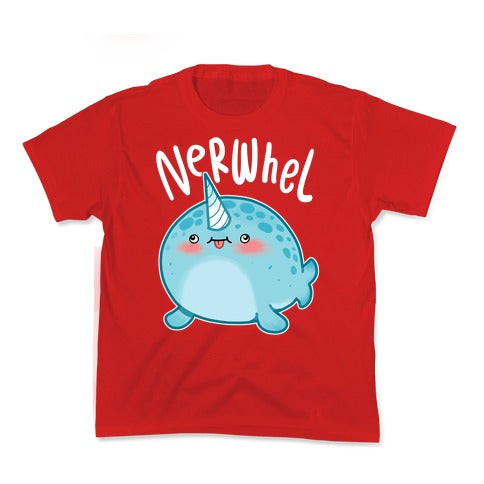 Derpy Narwhal Nerwhel Kid's Tee