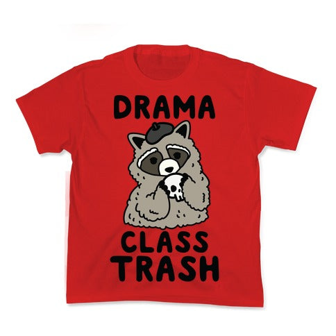 Drama Class Trash Racoon Kid's Tee