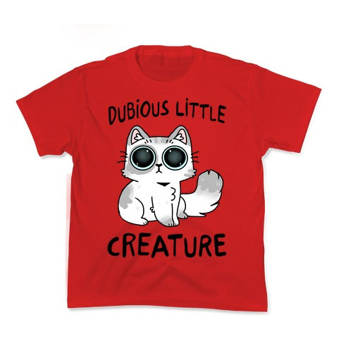 Dubious Little Creature Cat Kid's Tee
