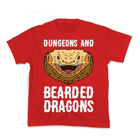 Dungeons And Bearded Dragons Kid's Tee