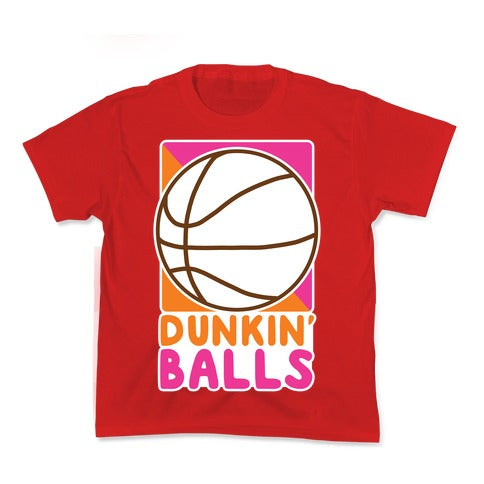 Dunkin' Balls - Basketball  Kid's Tee