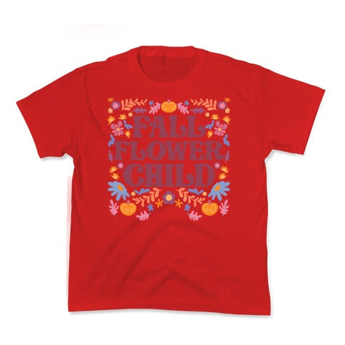 Fall Flower Child Kid's Tee