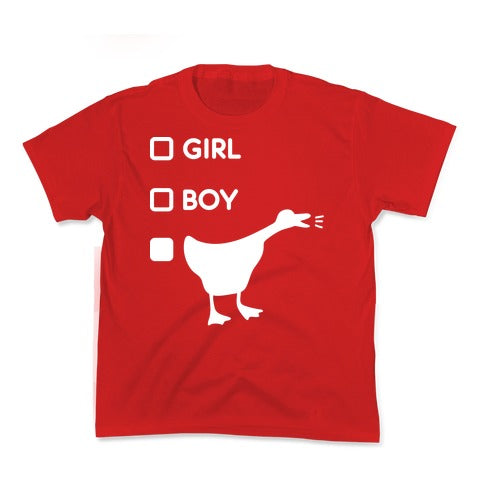 Girl Boy Goose Gender Kid's Tee