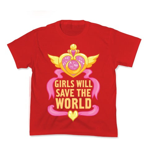 Girls Will Save The World Kid's Tee
