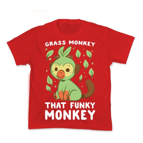Grass Monkey, That Funky Monkey - Grookey Kid's Tee