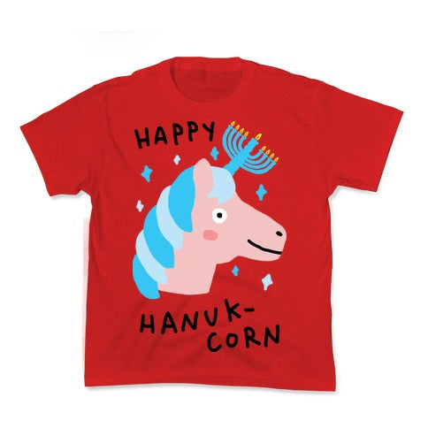 Happy Hanuk-Corn Unicorn Kid's Tee