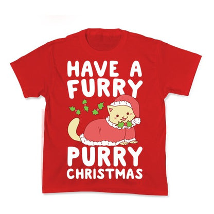 Have a Furry, Purry Christmas  Kid's Tee