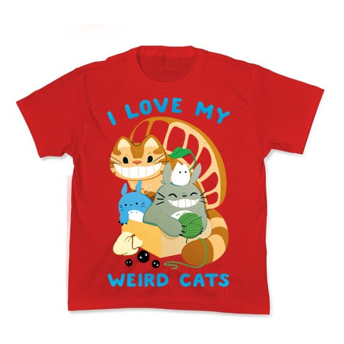 I love my weird cats Kid's Tee