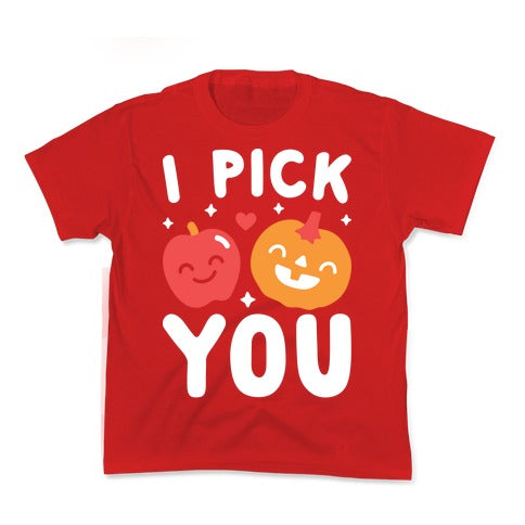 I Pick You Apple & Pumpkin Kid's Tee