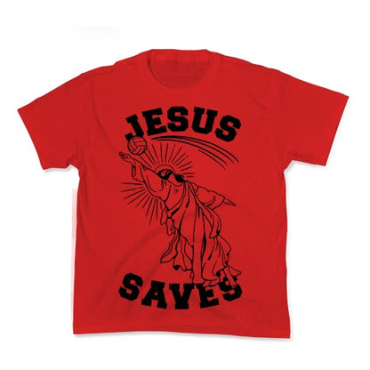 Jesus Saves (Volleyball) Kid's Tee