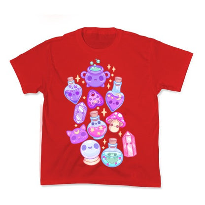 Kawaii Witchy Pattern Kid's Tee