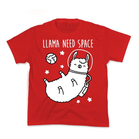 Llama Need Space Parody Kid's Tee