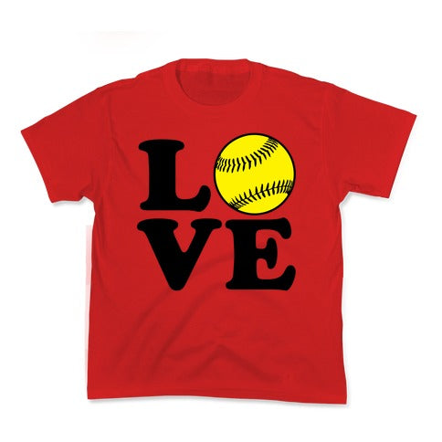 Love Softball Kid's Tee