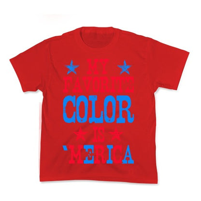 My Favorite Color is 'Merica! Kid's Tee