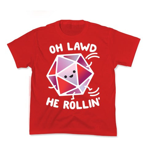 Oh Lawd He Rollin D20 Kid's Tee