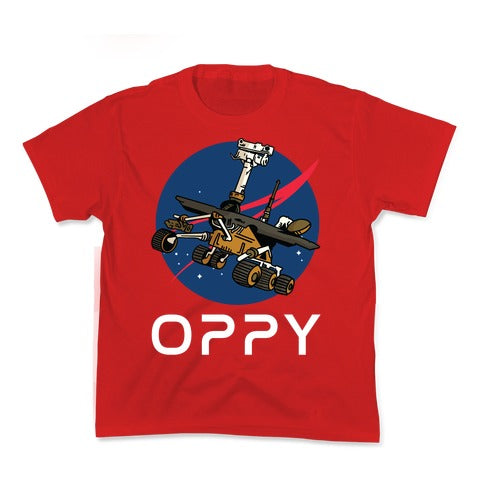 Oppy Nasa Parody Logo Kid's Tee