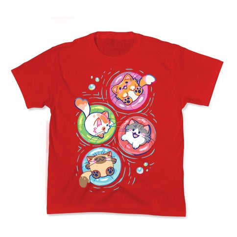 Pool Party Cats Kid's Tee