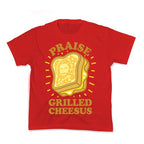 Praise Grilled Cheesus Kid's Tee