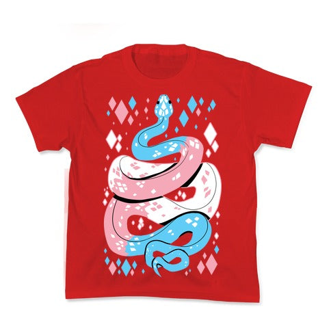 Pride Snakes: Trans Kid's Tee