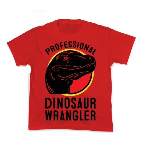 Professional Dinosaur Wrangler Kid's Tee