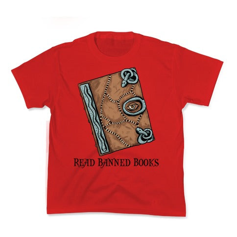 Read Banned Books Spellbook Kid's Tee
