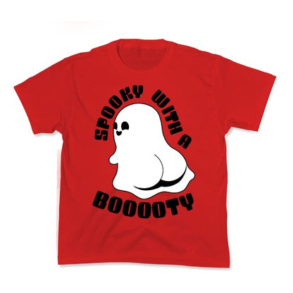 Spooky With A Booooty Ghost Kid's Tee