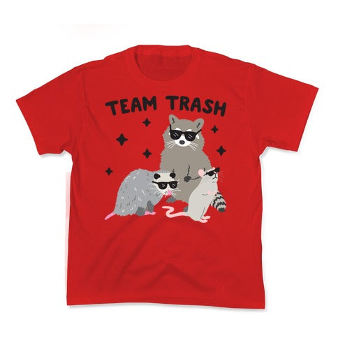 Team Trash Opossum Raccoon Rat Kid's Tee