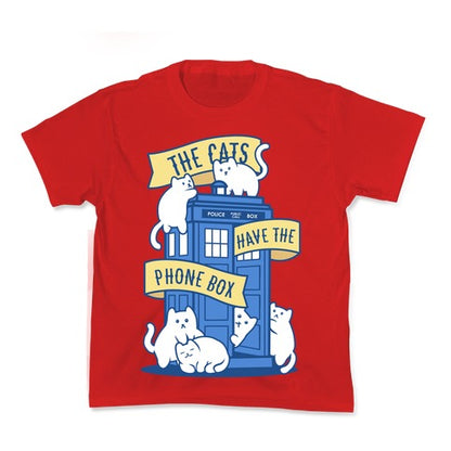 The Cats Have the Phone Box! Kid's Tee
