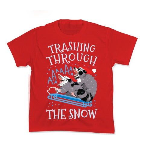 Trashing Through The Snow Kid's Tee