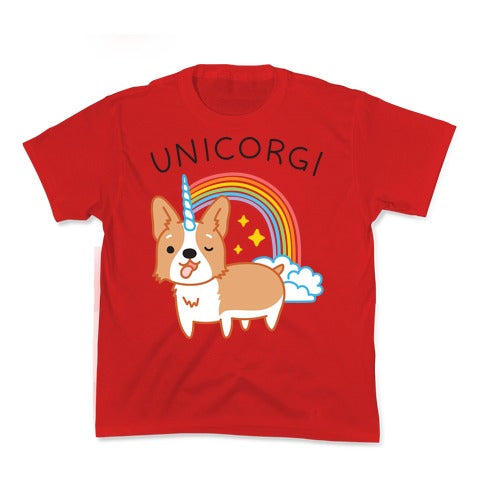 Unicorgi Corgi Unicorn Kid's Tee