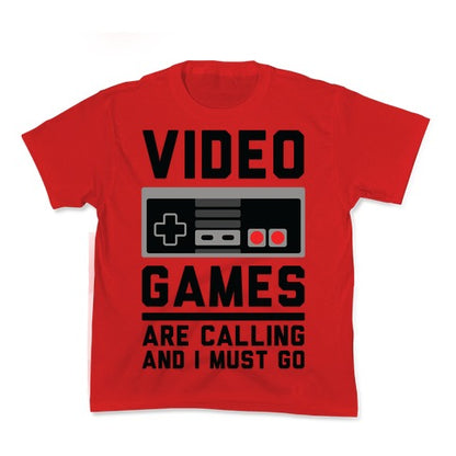Video Games Are Calling Kid's Tee