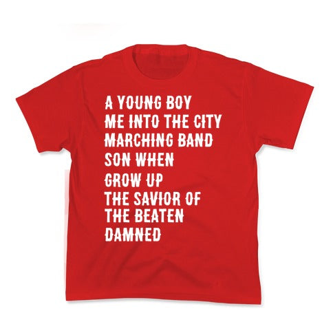When I Was a Young Boy (1 of 2 pair) Kid's Tee