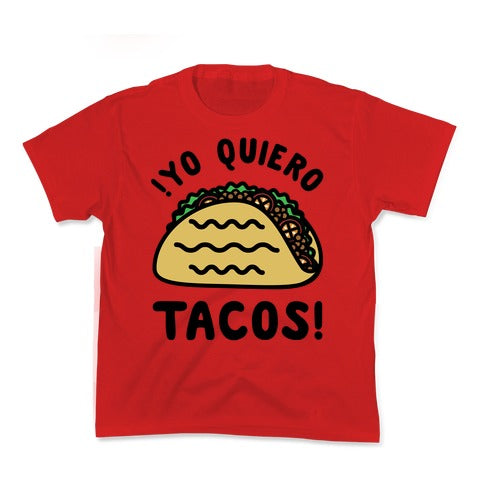 Yo Quiro Tacos Kid's Tee