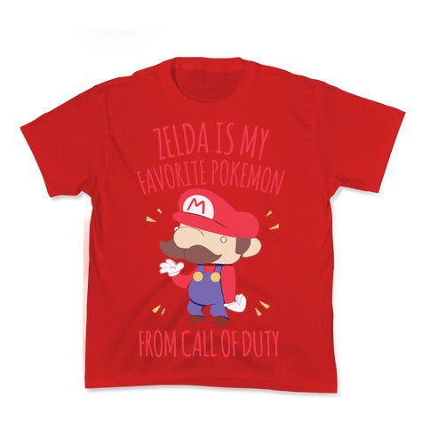 Zelda Is My Favorite Pokemon Kid's Tee