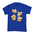 Cute Cubic Bee Pattern Kid's Tee