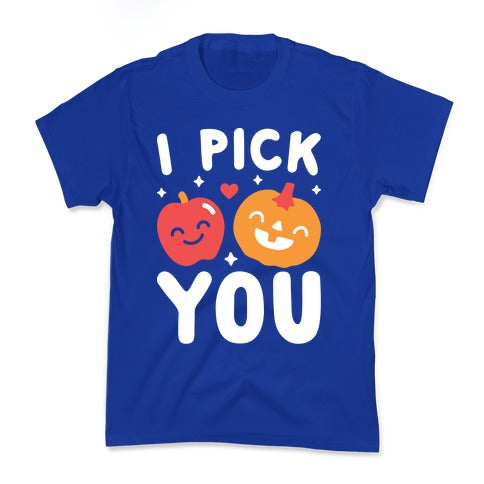 I Pick You Apple & Pumpkin Kid's Tee