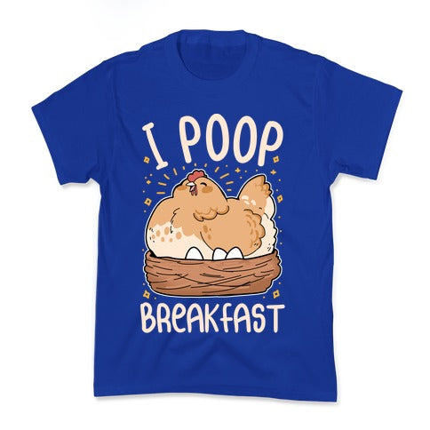I Poop Breakfast Kid's Tee