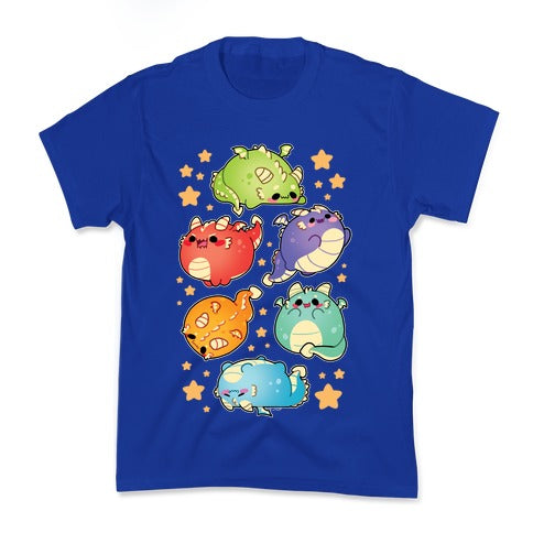 Kawaii Dragons Pattern Kid's Tee