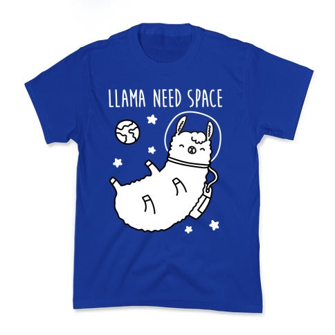 Llama Need Space Parody Kid's Tee