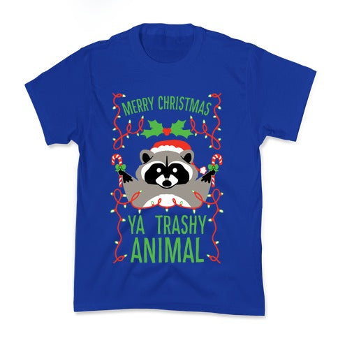 Merry Christmas Ya Trashy Animal Kid's Tee