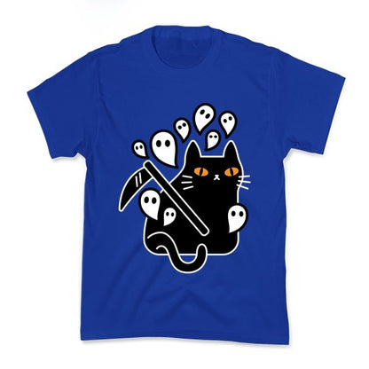 Nine Lives Reaper Cat Kid's Tee