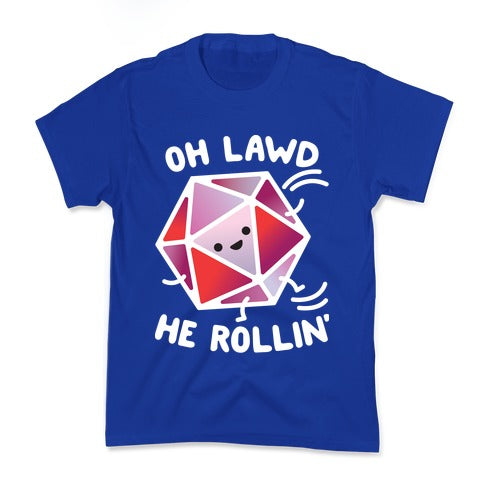 Oh Lawd He Rollin D20 Kid's Tee
